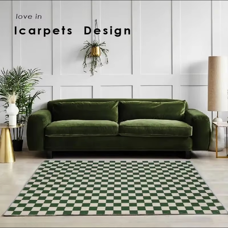 Electronics Repair Desk - VIKAMA Checkerboard Carpet Living Room Modern